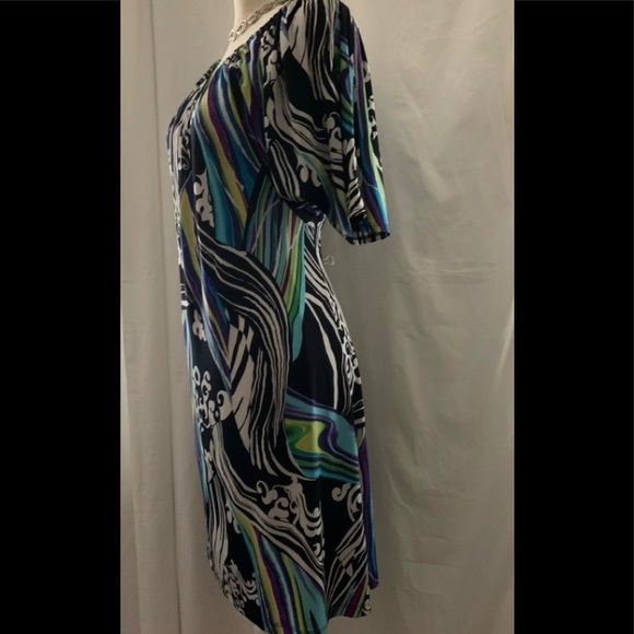 Women’s AB Studio Knee Length Dress Medium Little Black Dress - Picture 3 of 10